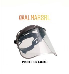 PROTECTOR FACIAL-CUELLO IMPACTOS DE PARTICULAS (VISOR TRANSPARENTE)