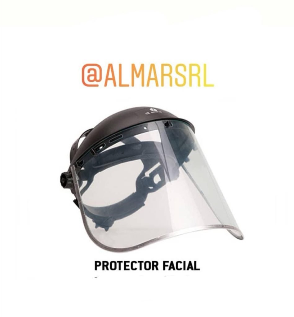 PROTECTOR FACIAL-CUELLO IMPACTOS DE PARTICULAS (VISOR TRANSPARENTE)
