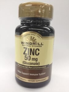 WindMill Zinc Gluconato 50mg 100 Tabletas