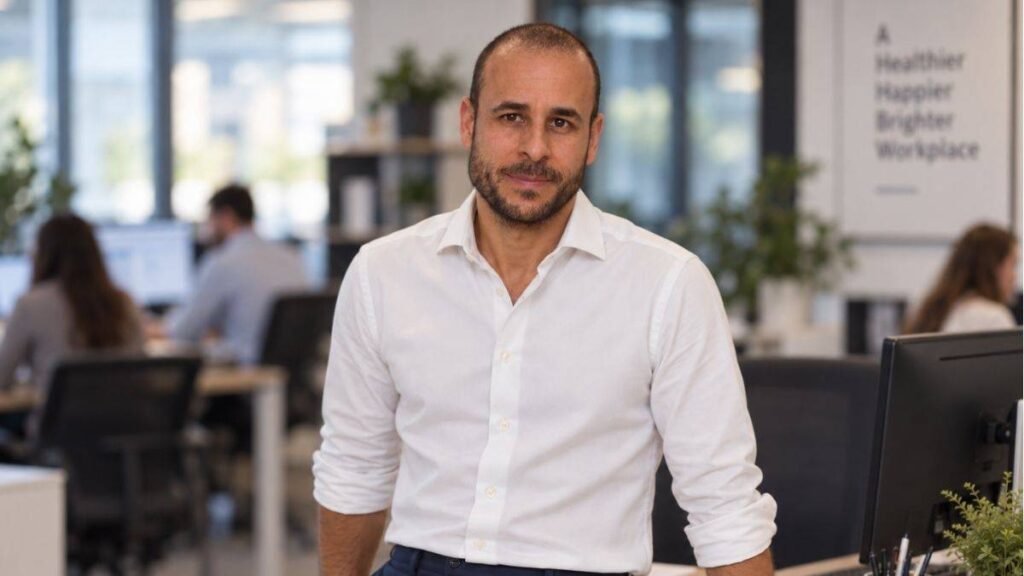 Médico especialista utilizando tecnología digital y equipamiento diagnóstico avanzado en consulta hospitalaria